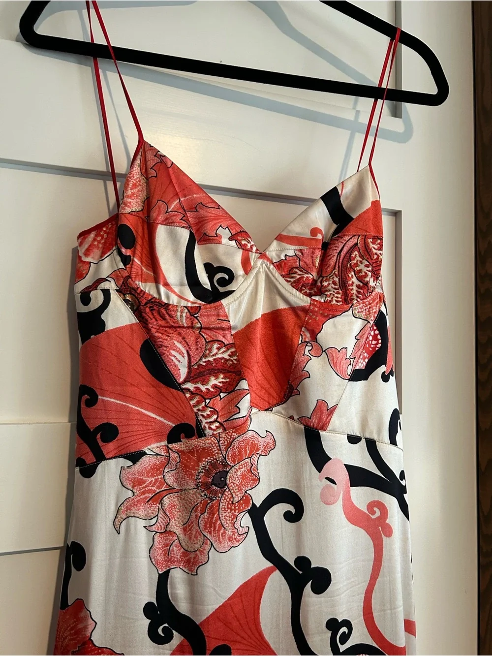 Just Cavalli by Roberto Cavalli Silk Abstract Mermaid Midi Dress Size 44 - Picture 3 of 14